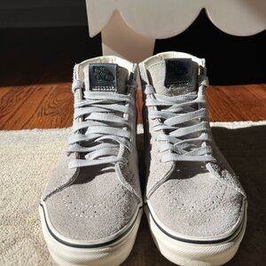Vans Gray Suede High-Top Sneakers
